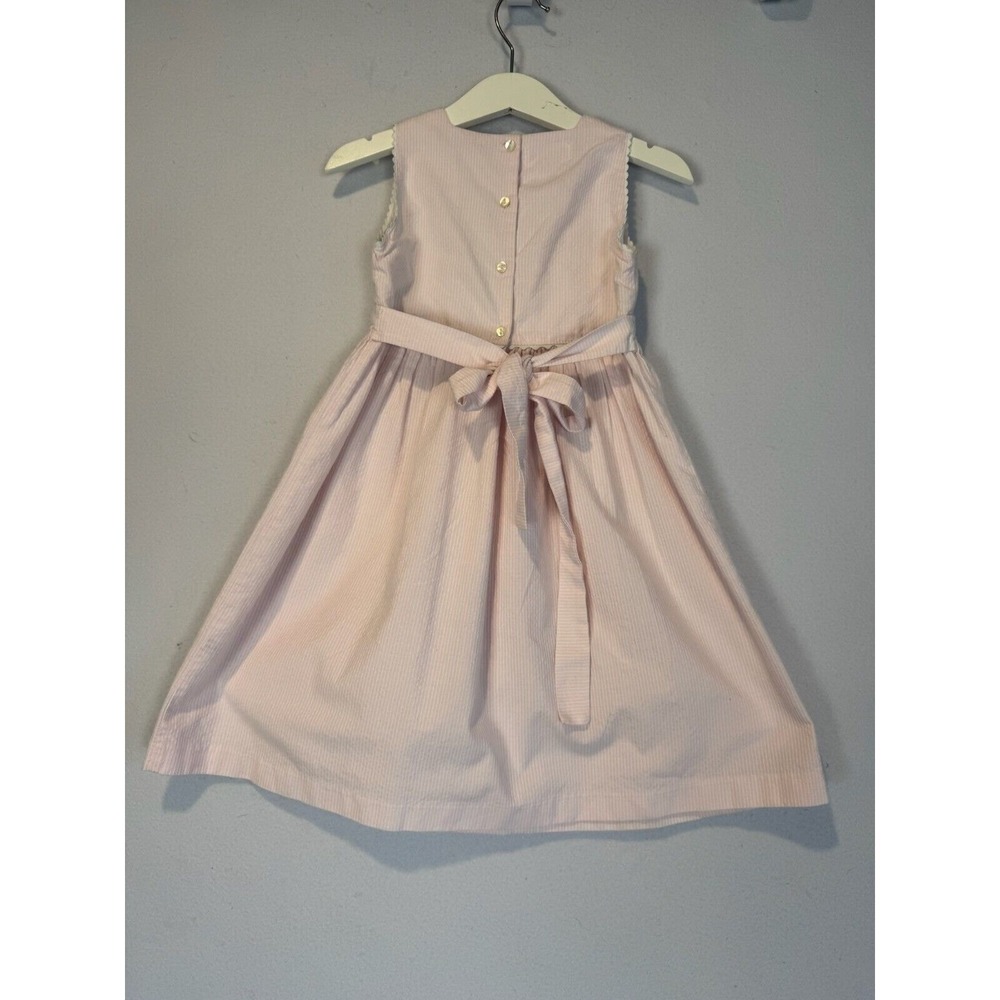 Easter Dress Pink Boutique Plain Goods Connecticut Square Neck Dress Italy Sz 4 - Picture 4 of 7